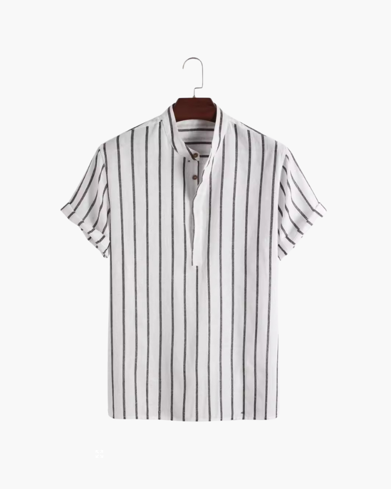 Men's sailor stripe polo shirt - color variant
