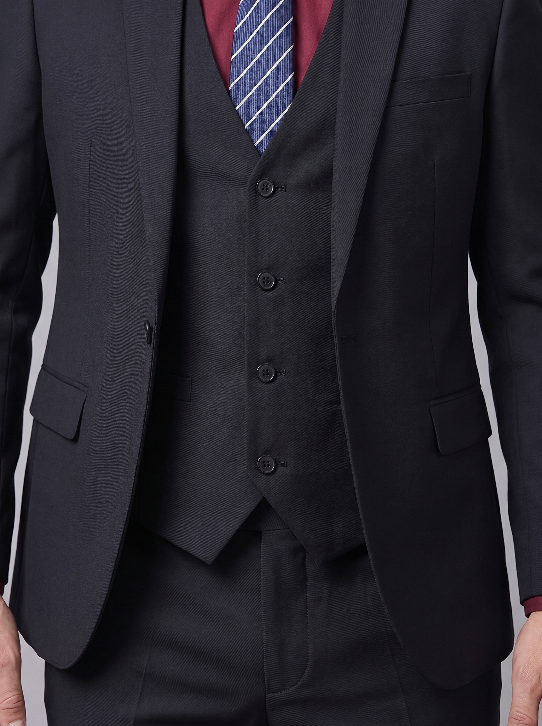 Men's slim fit formal suit view 5
