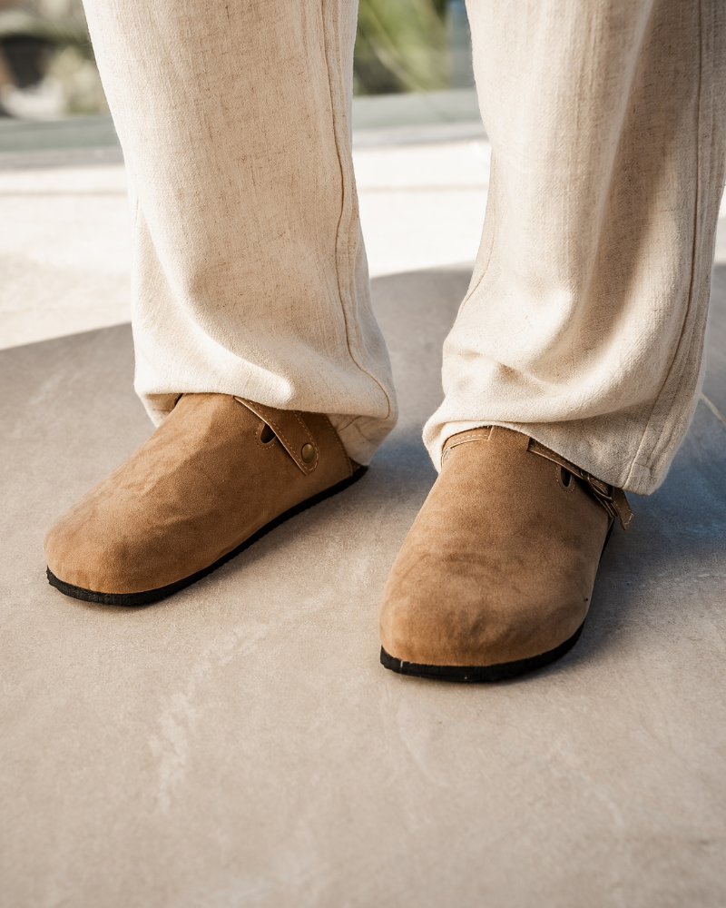 Men's Suede Clogs | Slip-On Casual Footwear