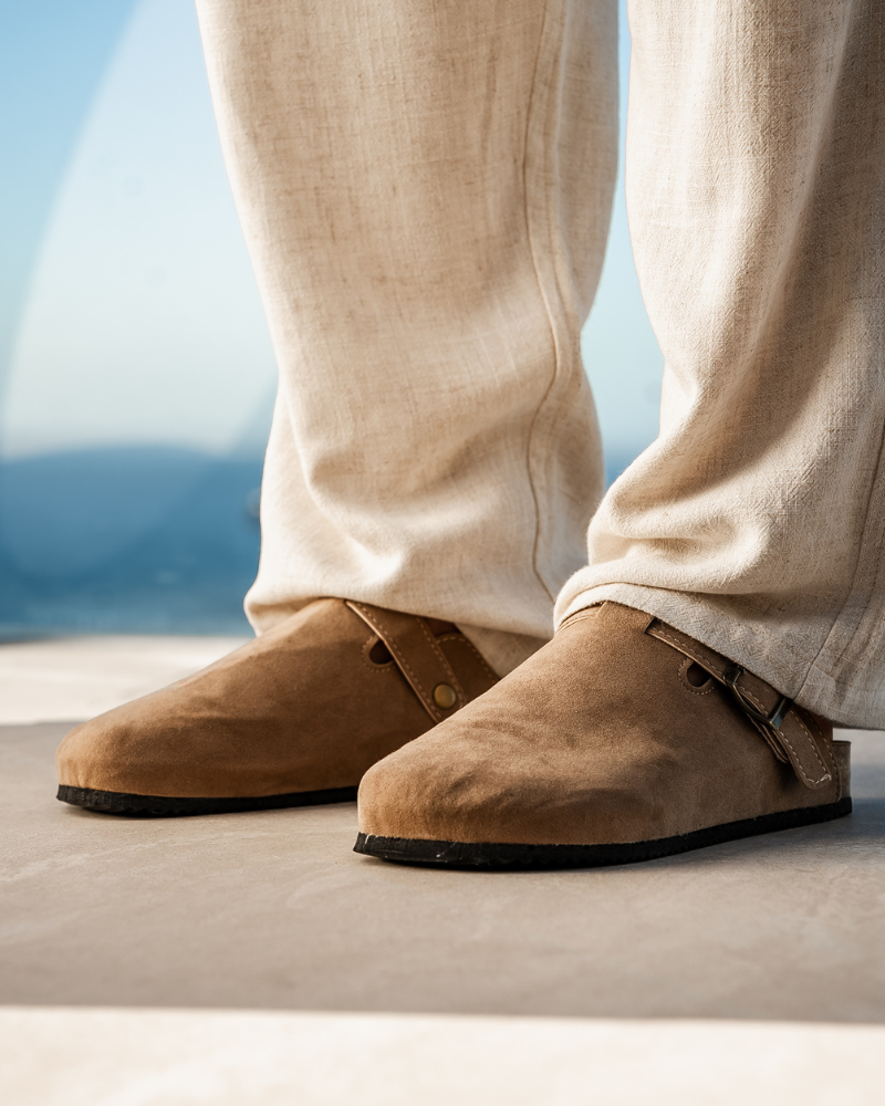 Men's Suede Clogs | Slip-On Casual Footwear