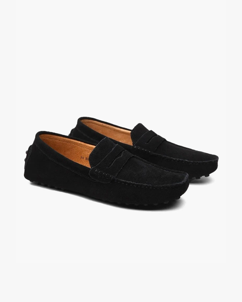 Men's Suede Driver Loafers | Slip-On Comfortable Casual Dress Shoes