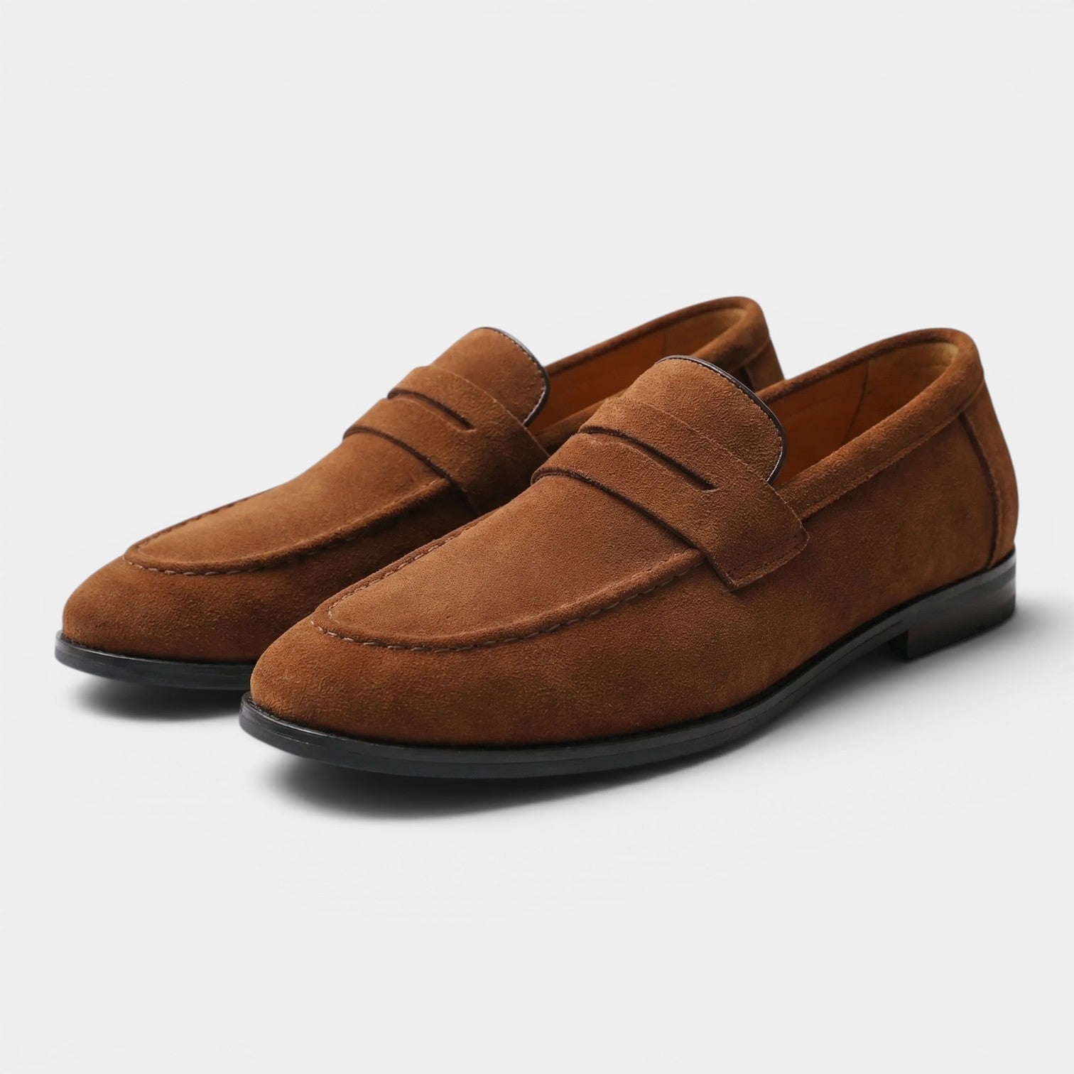 Men's Suede Loafers | Slip-On Comfortable Dress Casual Everyday Shoes