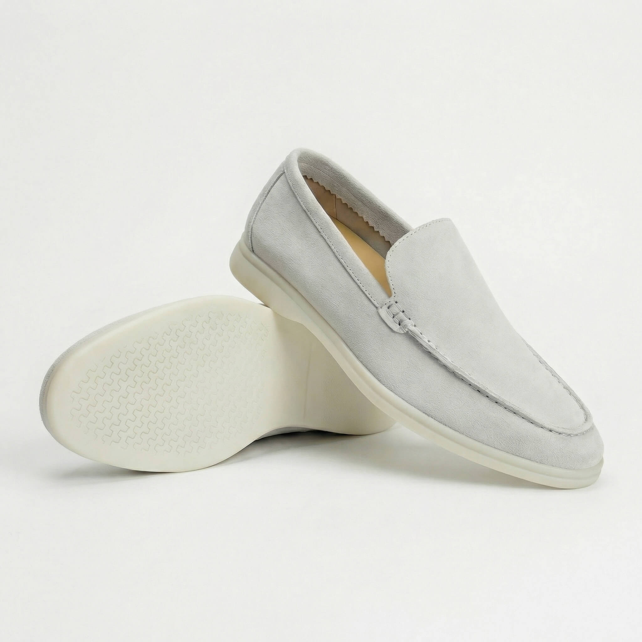 Men's Suede Slip-On Loafers | Comfortable Casual Everyday Flat Shoes