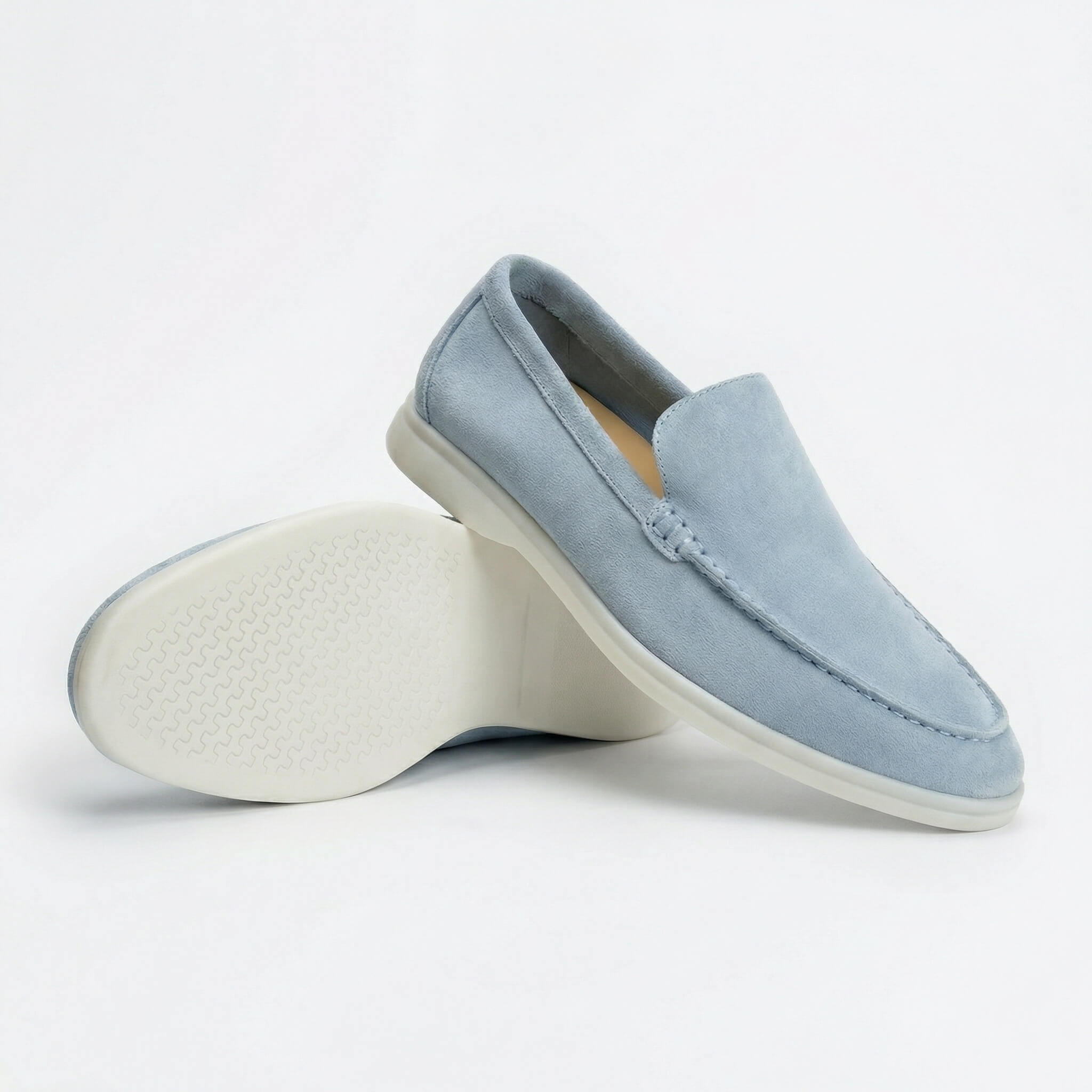 Men's Suede Slip-On Loafers | Comfortable Casual Everyday Flat Shoes