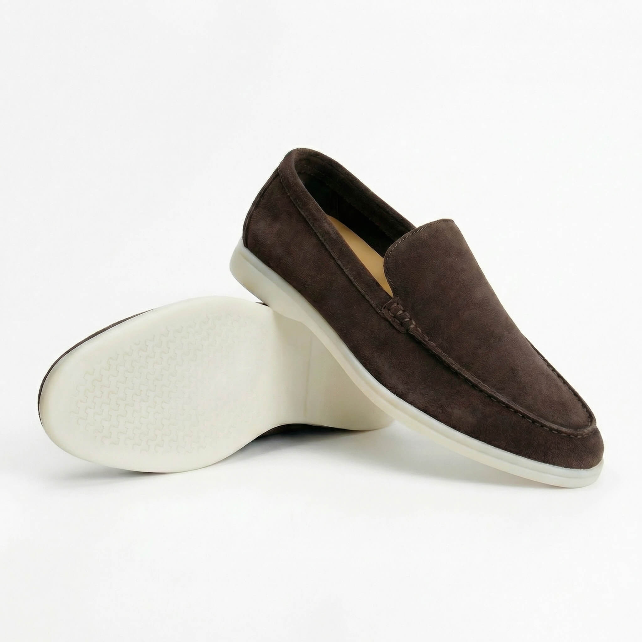 Men's Suede Slip-On Loafers | Comfortable Casual Everyday Flat Shoes