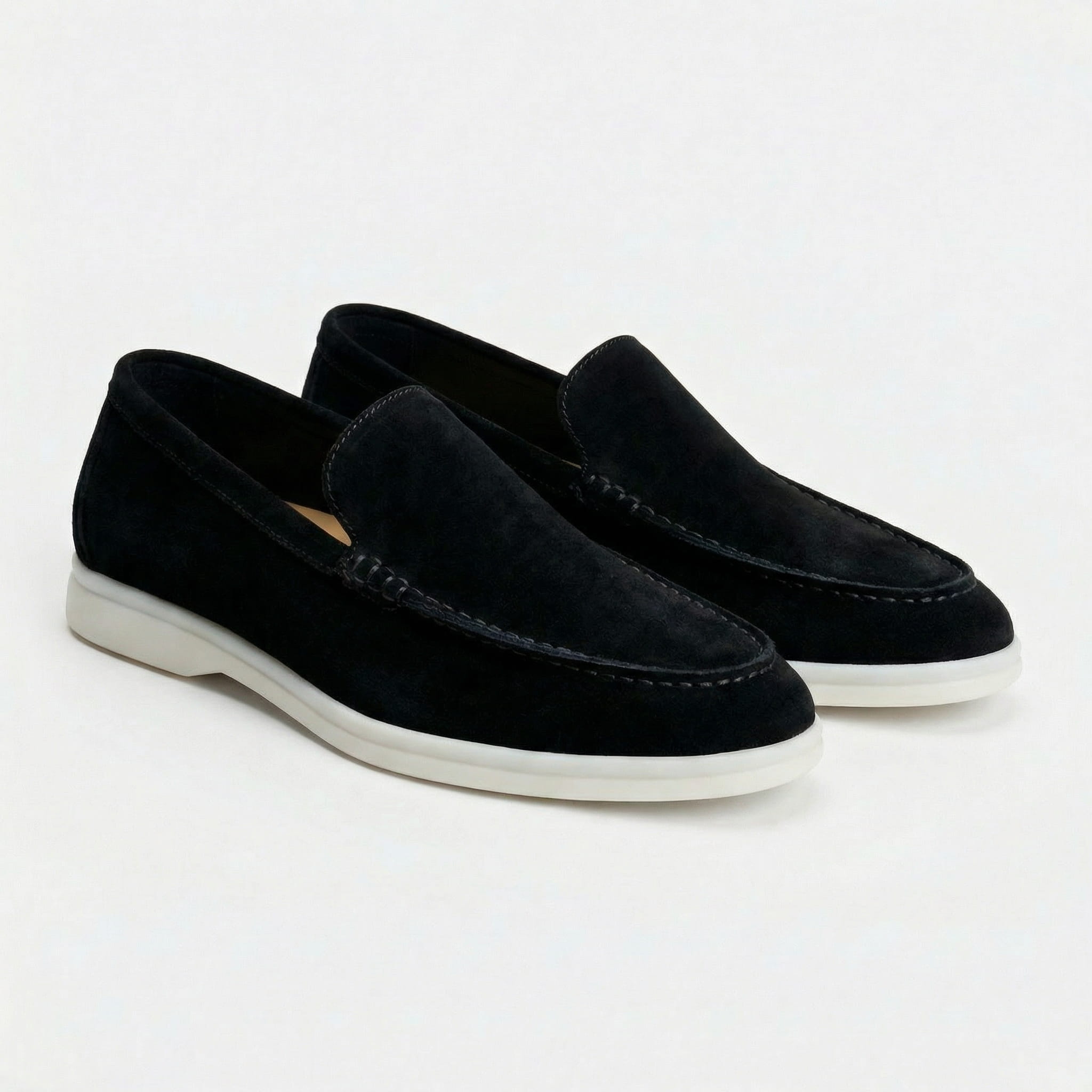 Men's Suede Slip-On Loafers | Comfortable Casual Everyday Flat Shoes