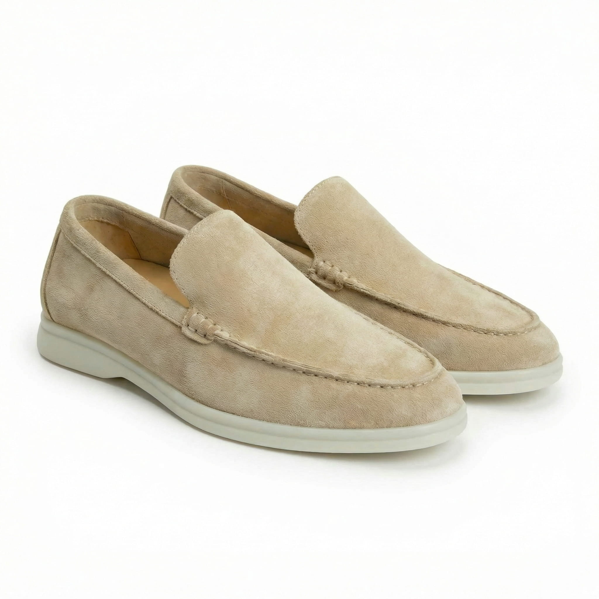 Men's Suede Slip-On Loafers | Comfortable Casual Everyday Flat Shoes