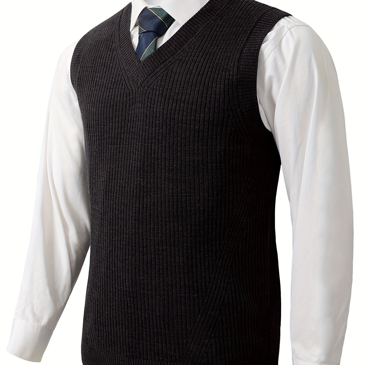 Men's V-Neck Sweater Vest - photo 1