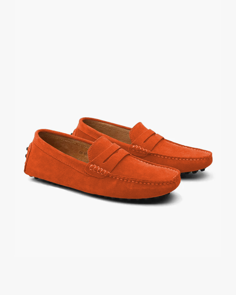 Men's Suede Driver Loafers | Slip-On Comfortable Casual Dress Shoes