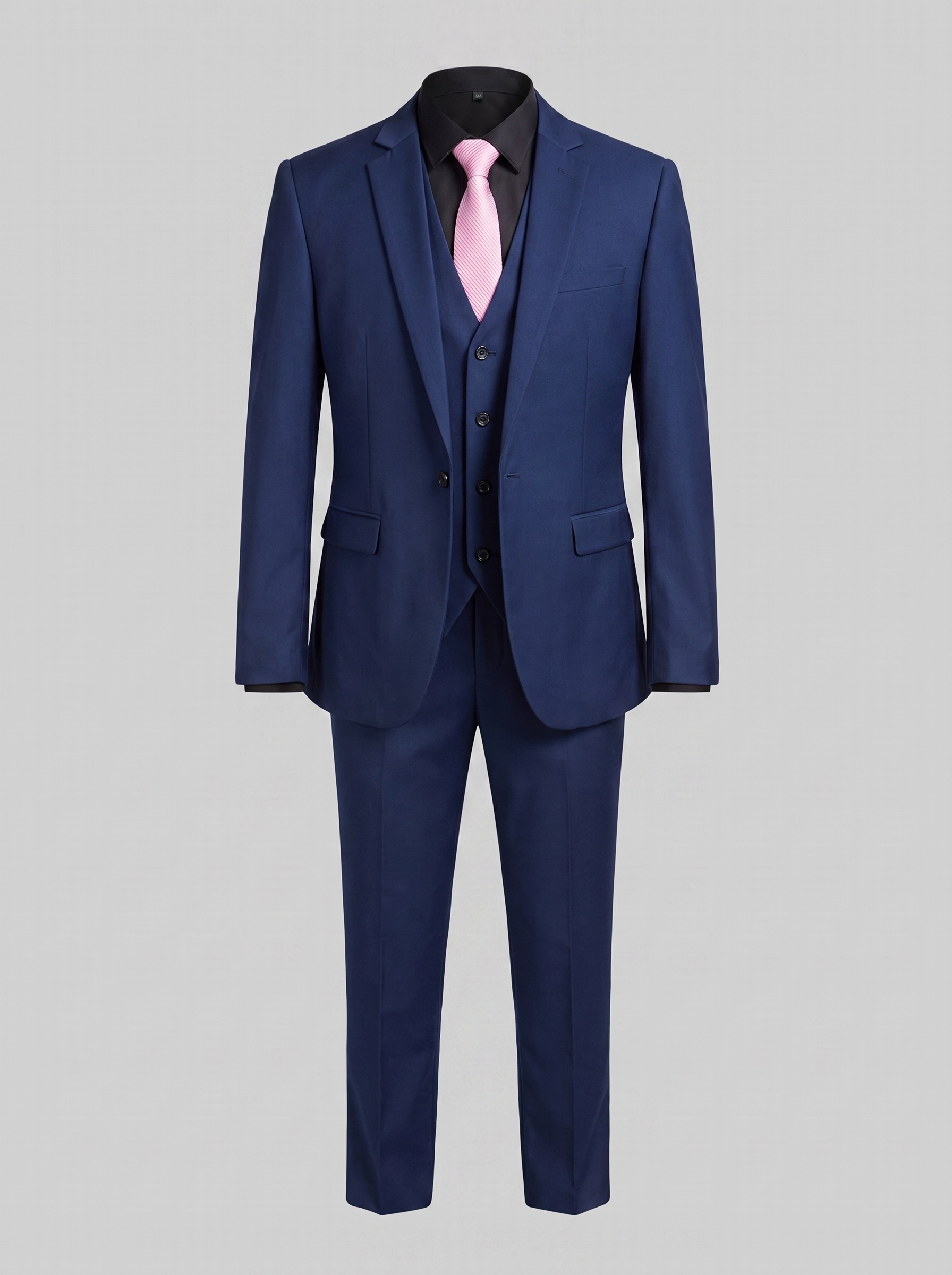 Men's Slim Fit Formal Two-Piece Suit – Notch Lapel Blazer & Trousers