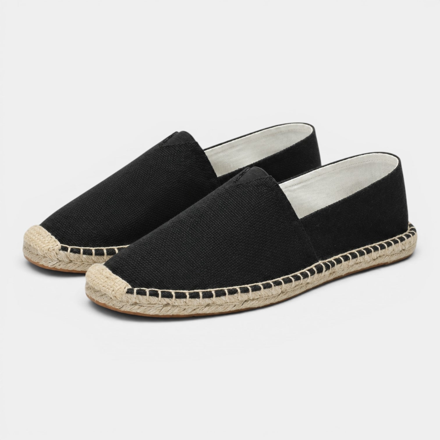 Men's Linen Espadrille Loafers | Lightweight Slip-On Casual Summer Shoes