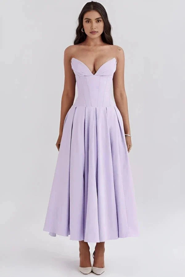 Women's Corset Bodice Ball Gown | Structured Formal Evening Dress