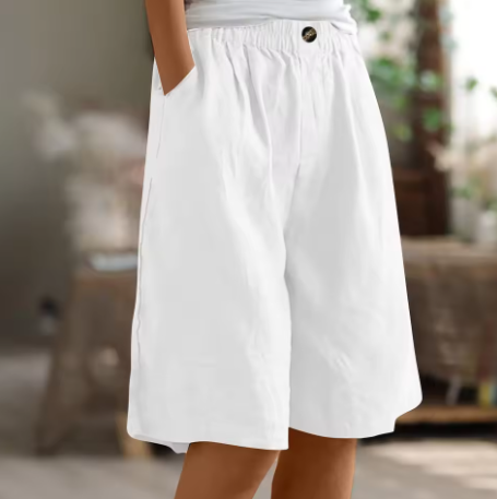 Women's Elastic Waist Comfort Shorts | Casual Summer Bottoms