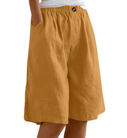 Women's Elastic Waist Comfort Shorts | Casual Summer Bottoms