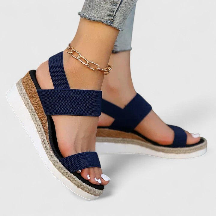Women's Open Toe Block Heel Sandals | Ankle Strap Casual Sandals