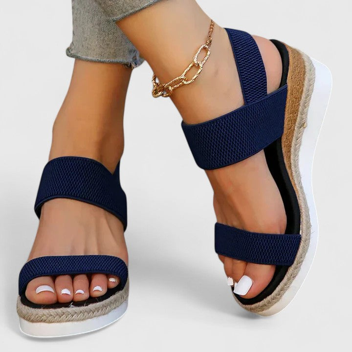 Women's Open Toe Block Heel Sandals | Ankle Strap Casual Sandals