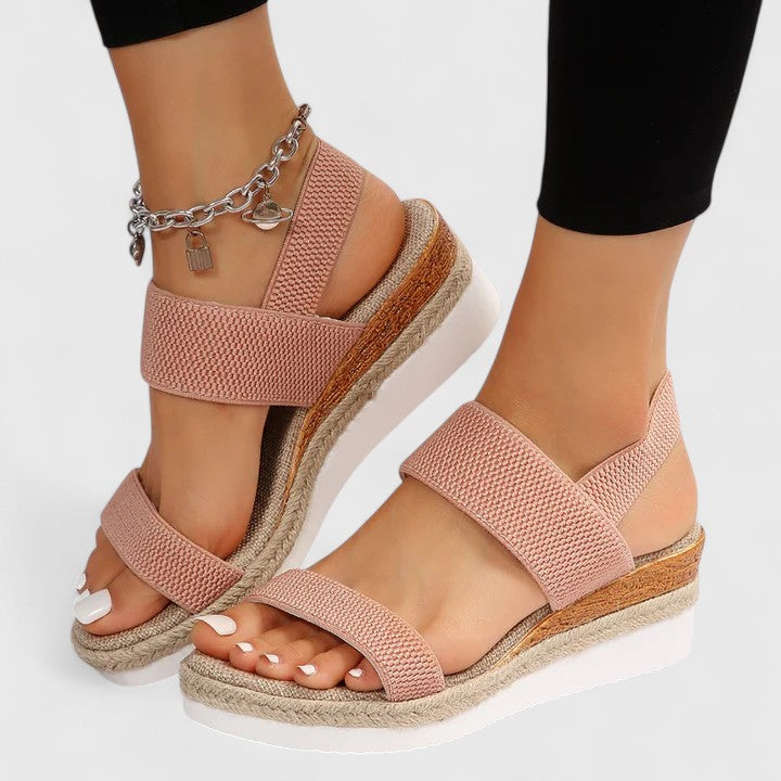 Women's Open Toe Block Heel Sandals | Ankle Strap Casual Sandals