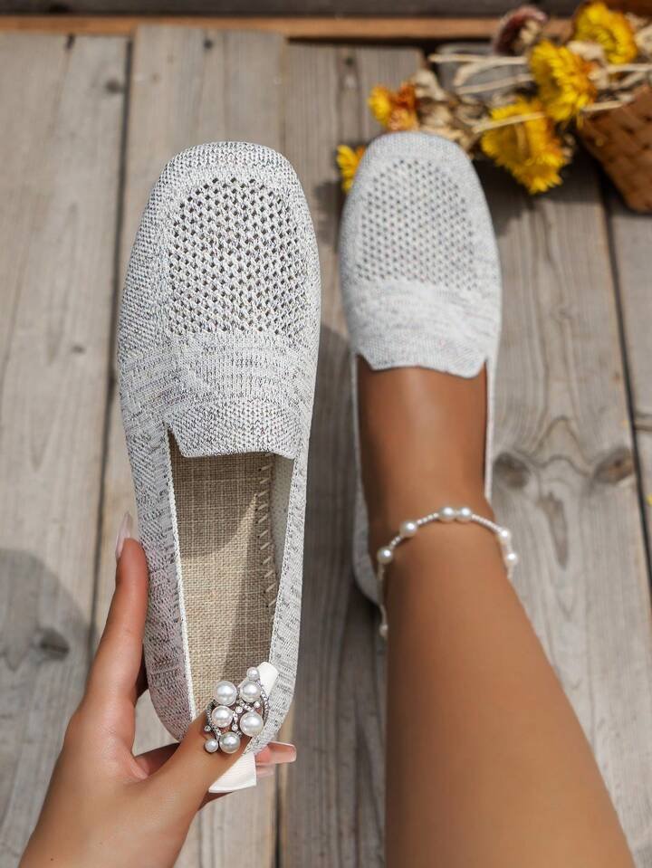 Women's lightweight orthopedic slip-on shoes - detail view