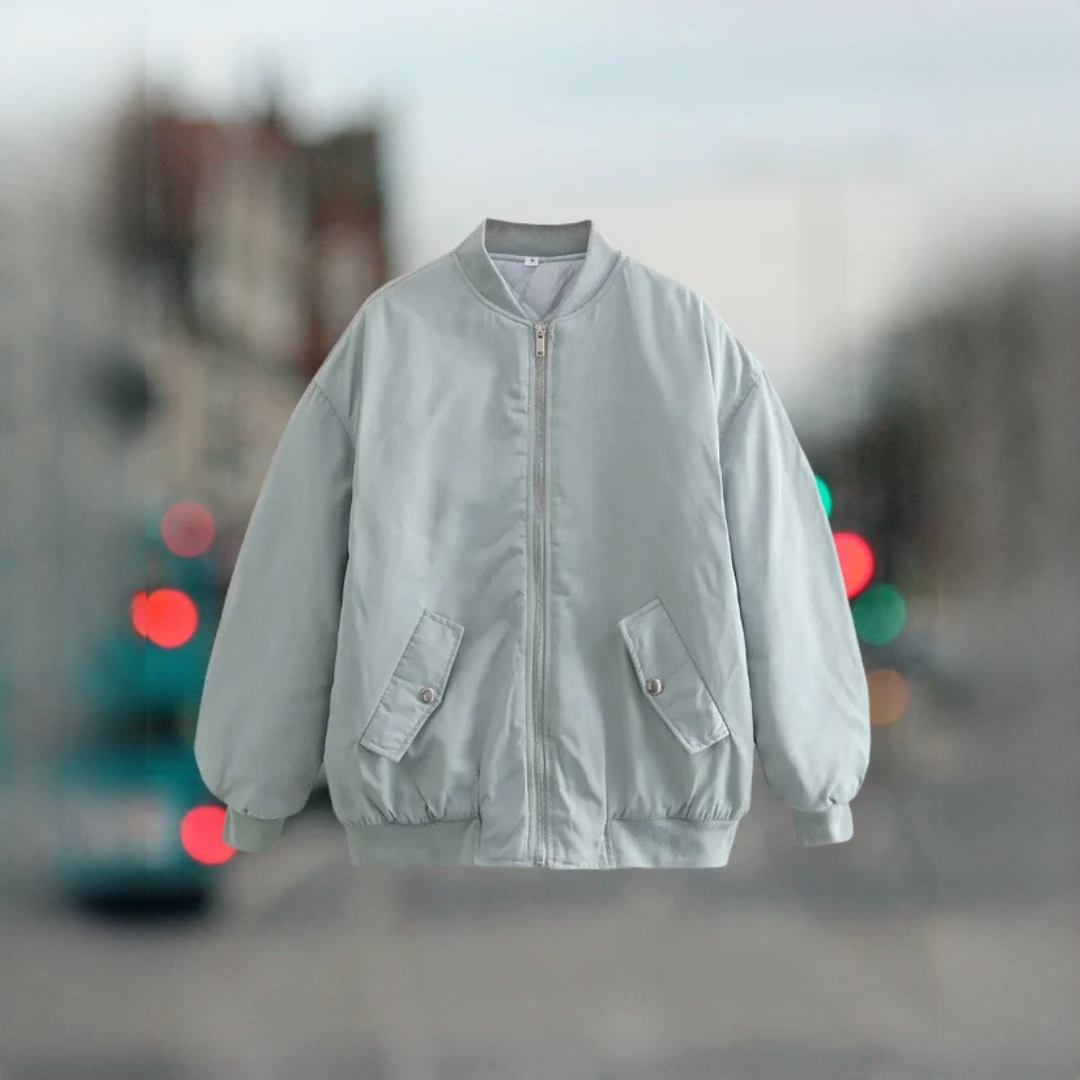 Women's Oversized Bomber Jacket - photo 6