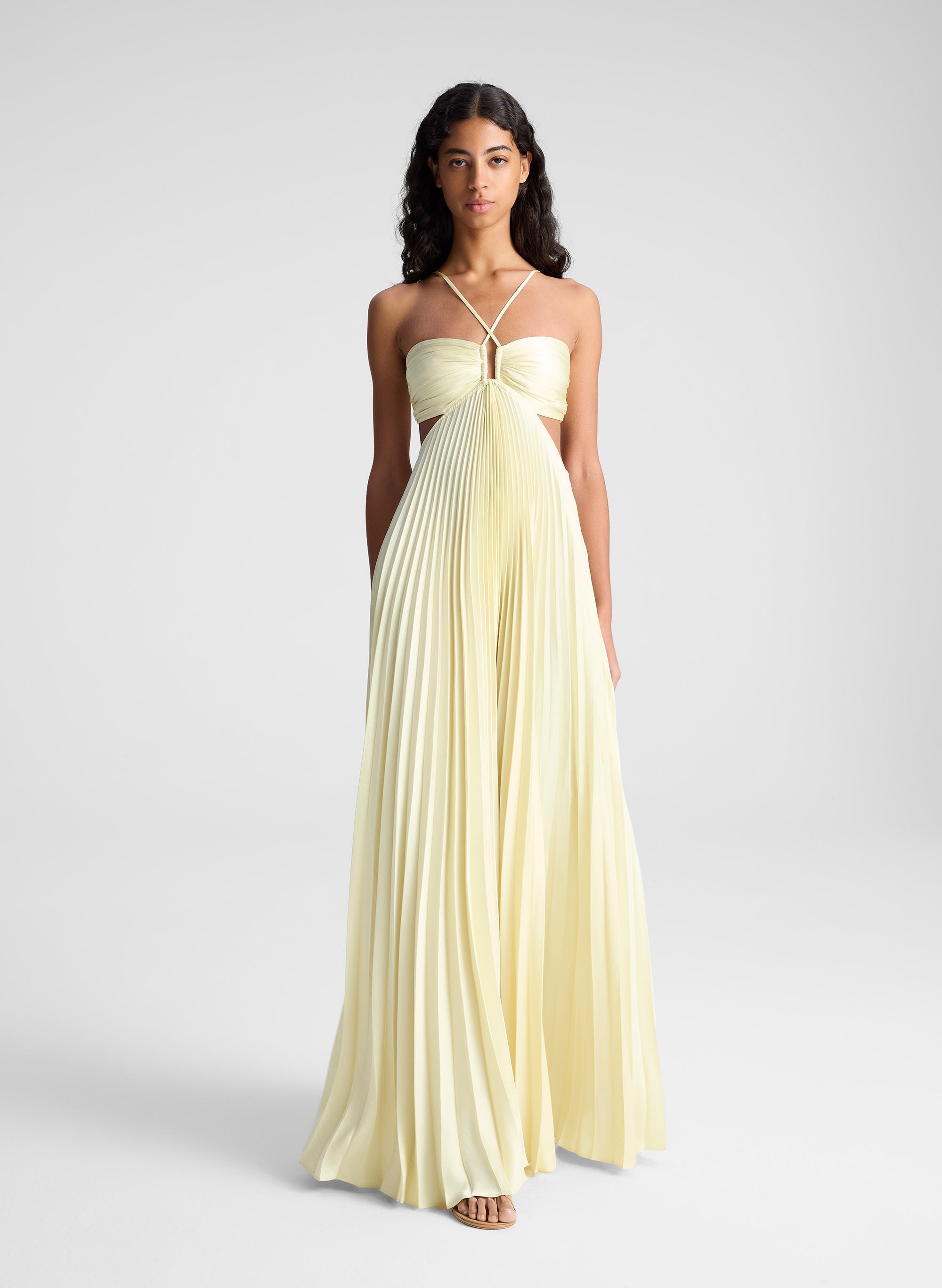 Women's Pleated High-Waist Maxi Skirt | Elegant Formal Skirt