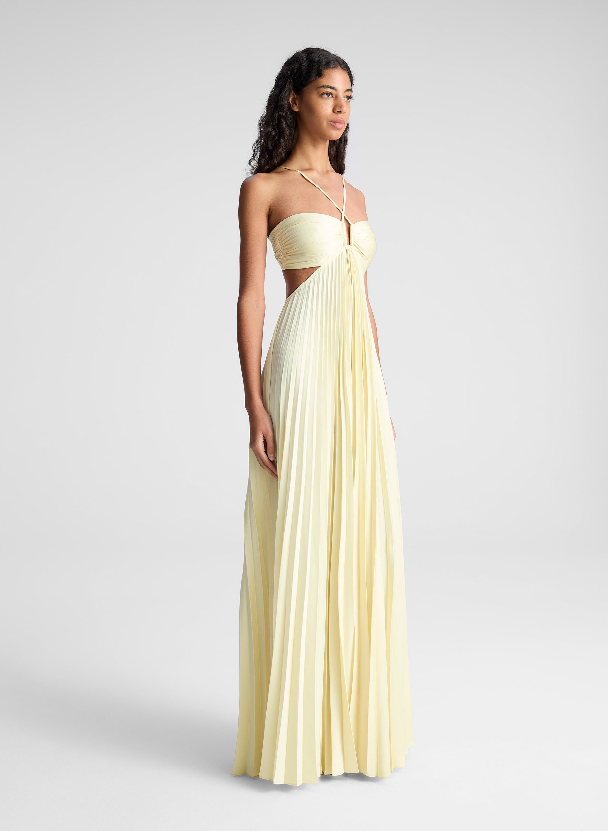 Women's Pleated High-Waist Maxi Skirt | Elegant Formal Skirt