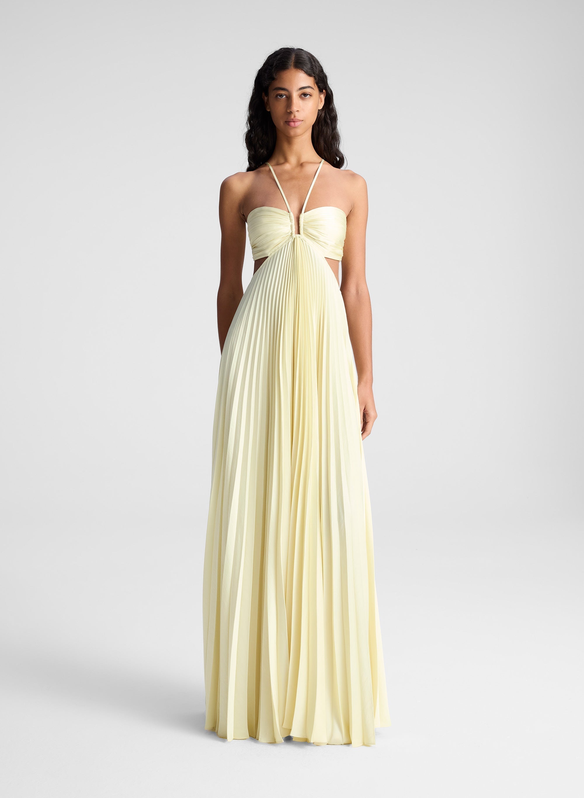 Women's Pleated High-Waist Maxi Skirt | Elegant Formal Skirt