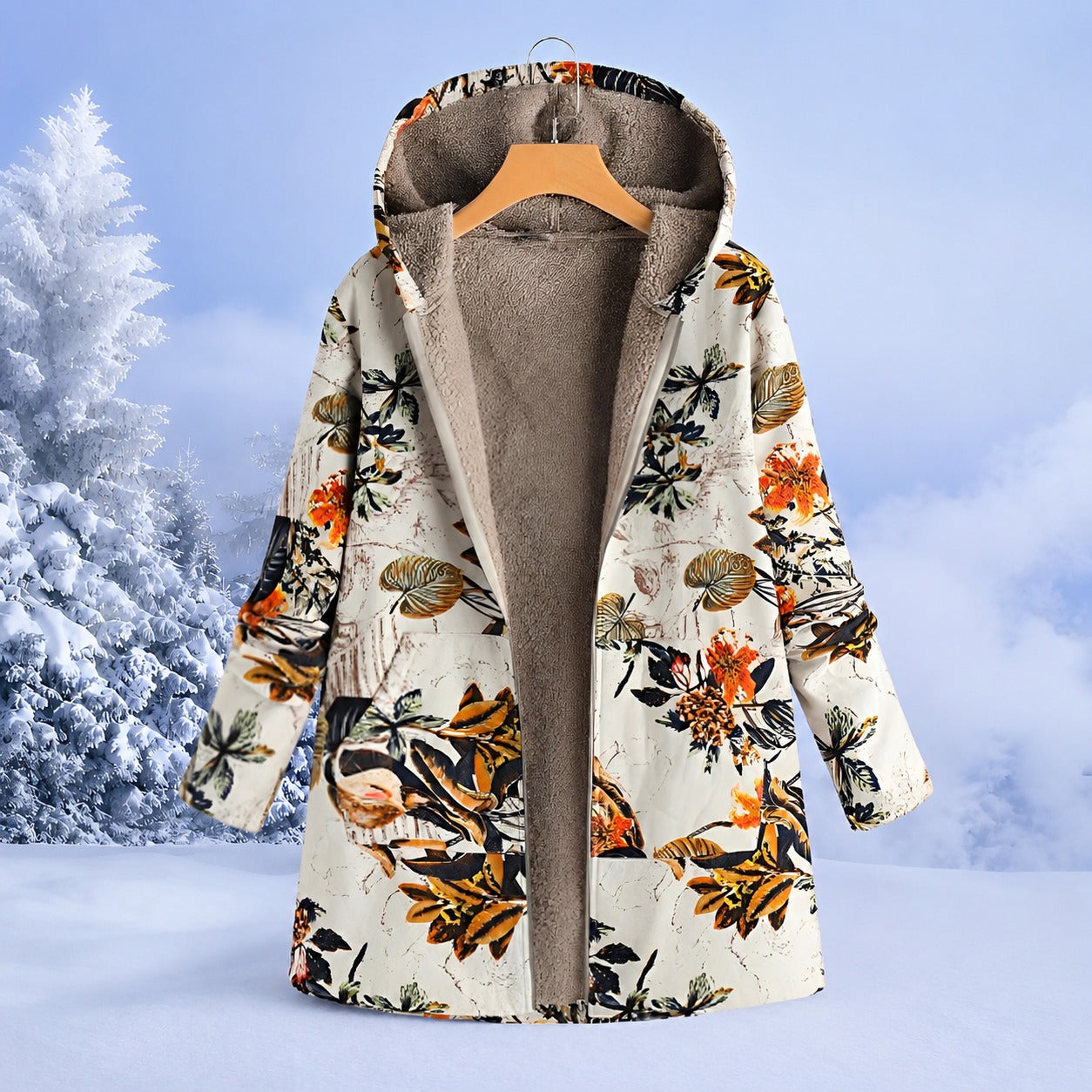 Women's Printed Winter Jacket - photo 2