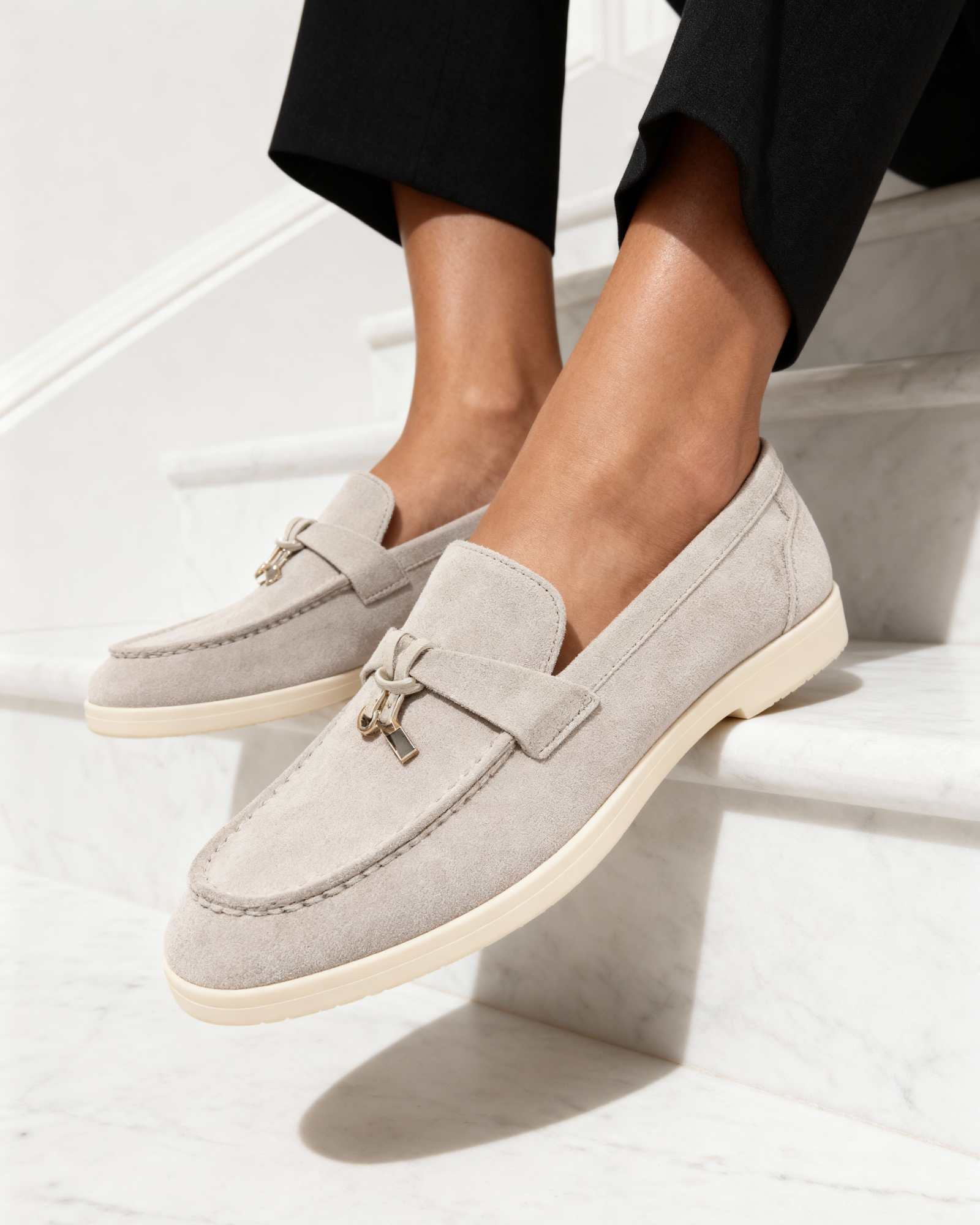 Women's Suede Loafers | Slip-On Flat Casual Everyday Shoes