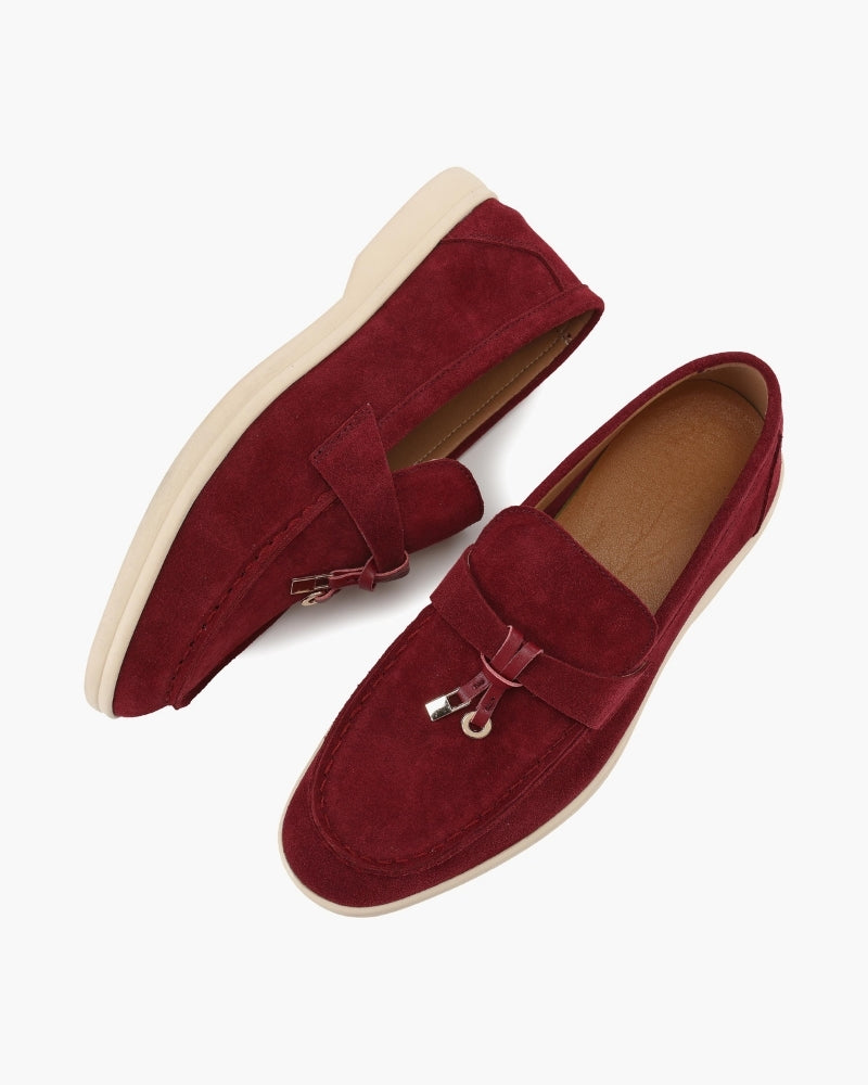 Women's Suede Loafers | Slip-On Flat Casual Everyday Shoes