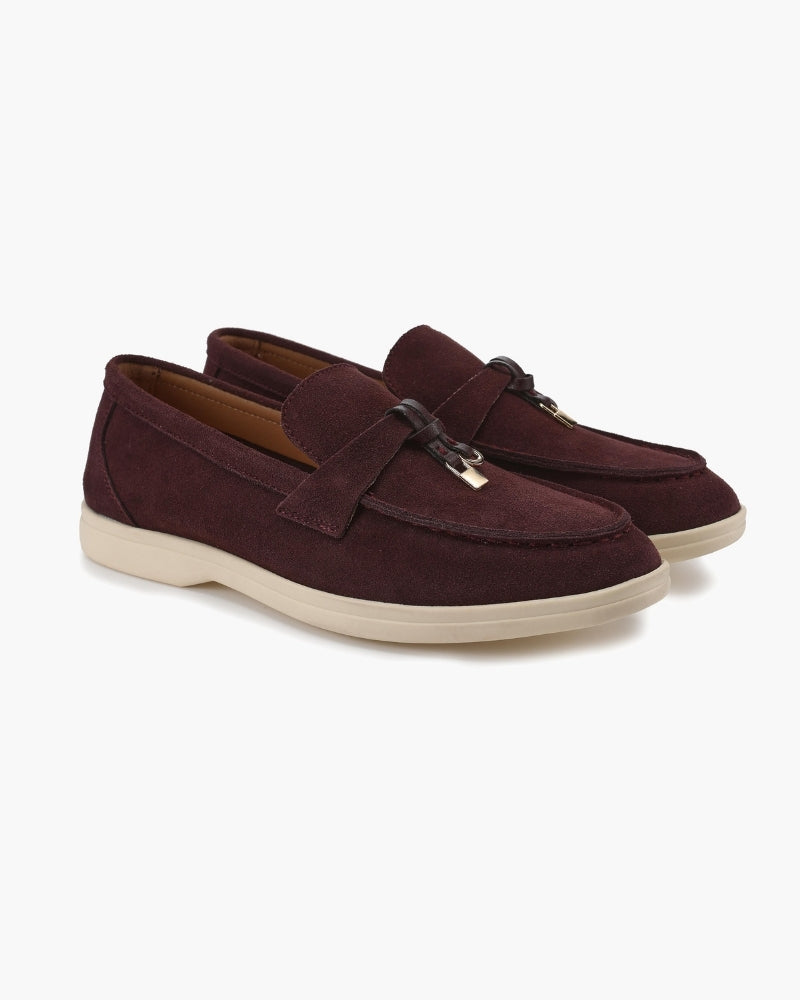 Women's Suede Loafers | Slip-On Flat Casual Everyday Shoes