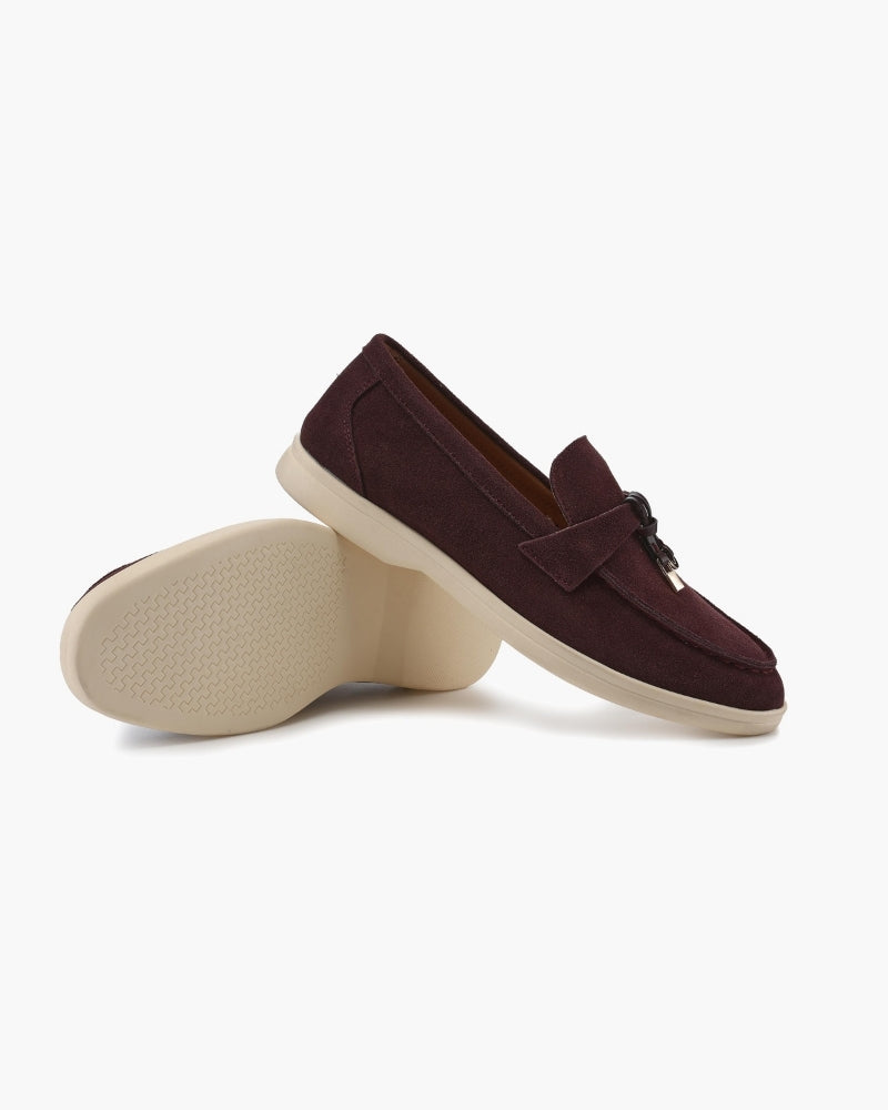 Women's Suede Loafers | Slip-On Flat Casual Everyday Shoes