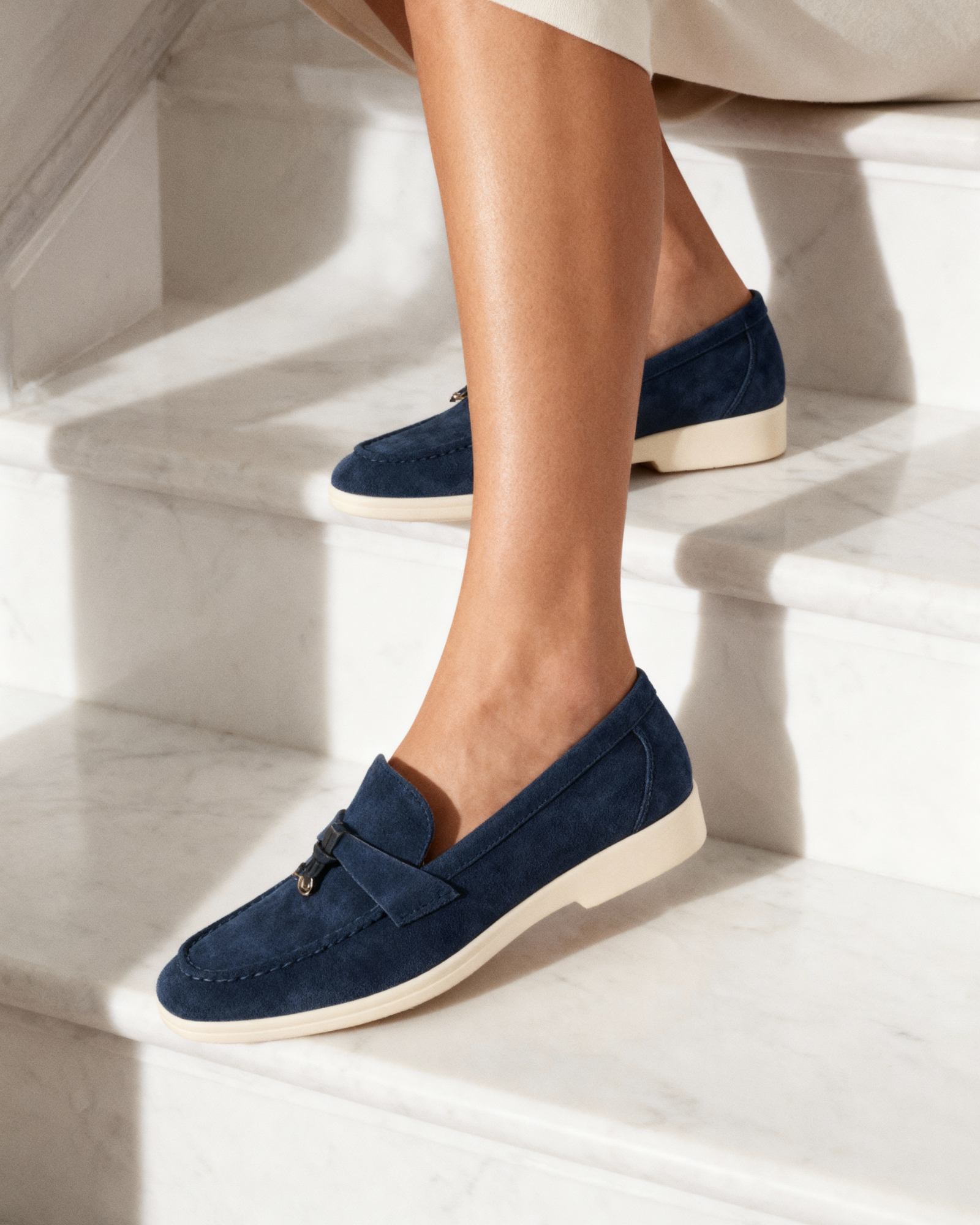 Women's Suede Loafers | Slip-On Flat Casual Everyday Shoes