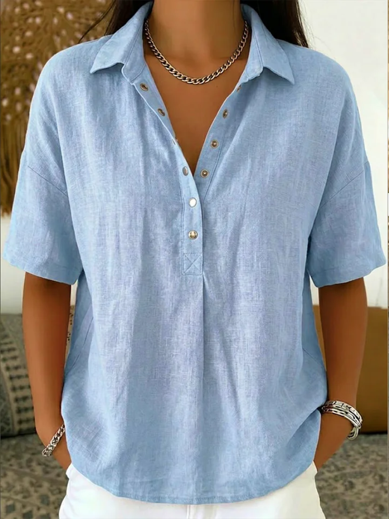 Women's Waverly button-up shirt - detail view