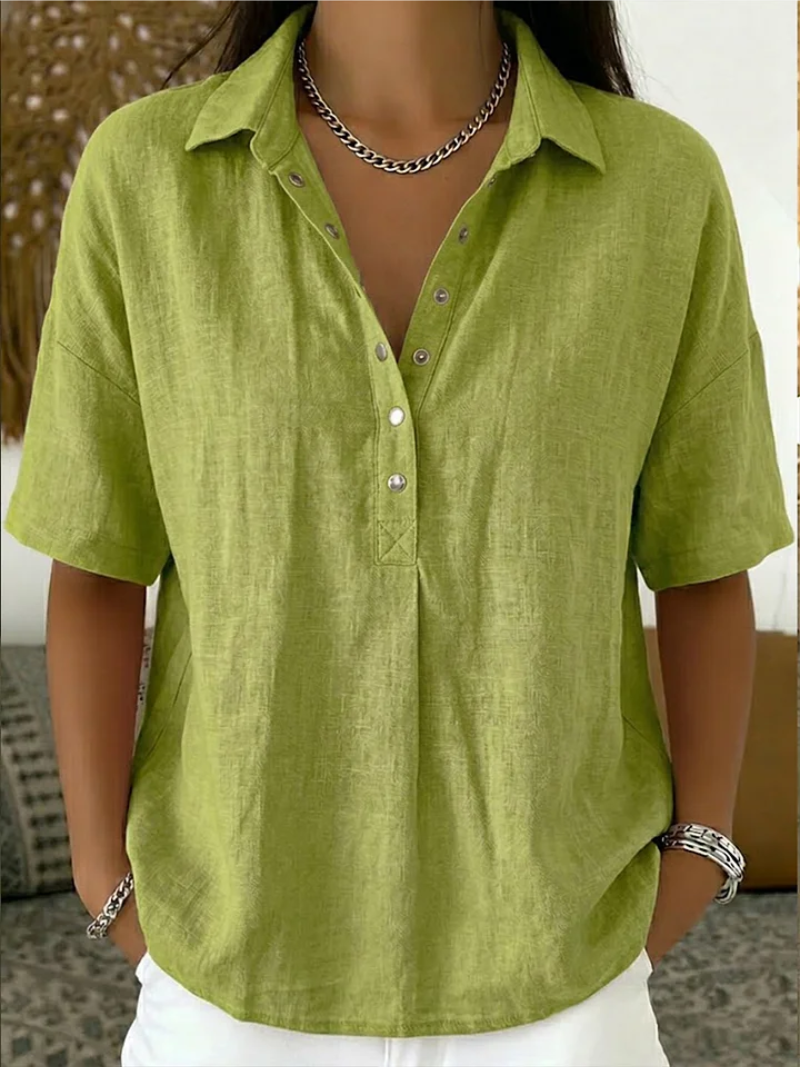 Women's Waverly casual button-up collar shirt - full length view