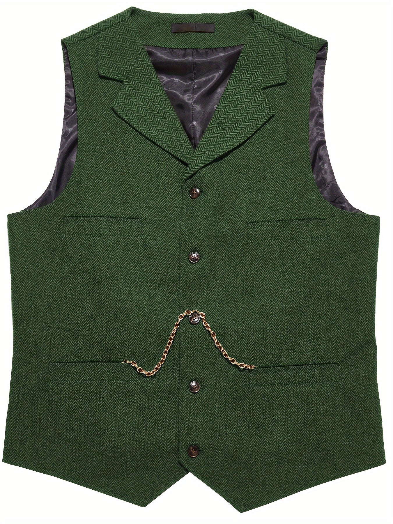 Men's Herringbone Tailored Vest