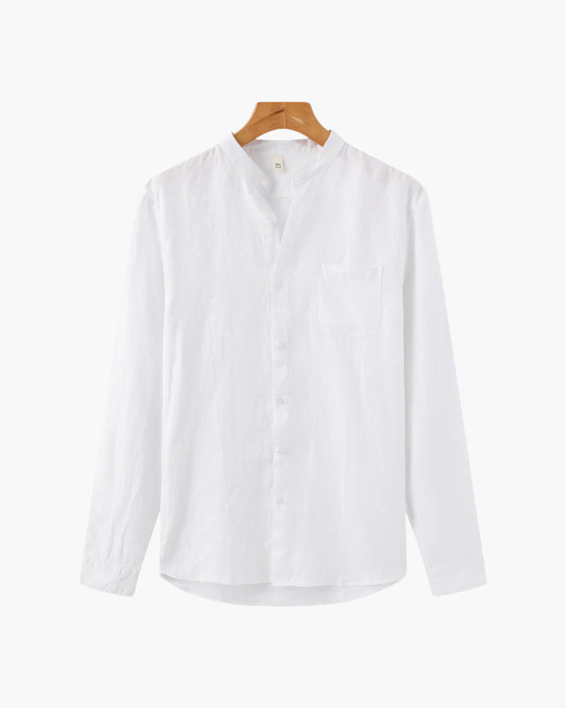 Men's Linen Long Sleeve Shirt | Breathable Casual Summer Top