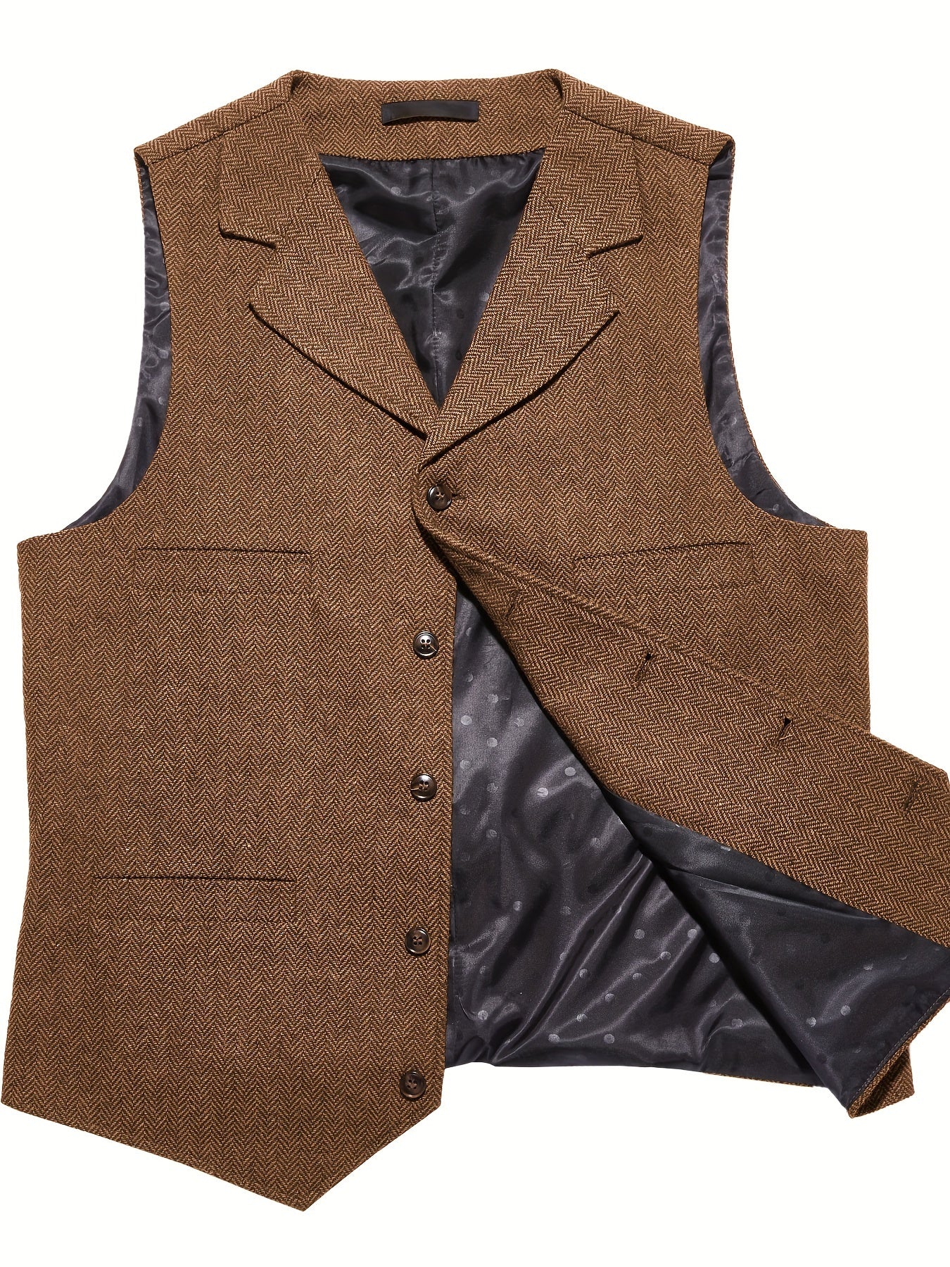 Men's Herringbone Tailored Vest