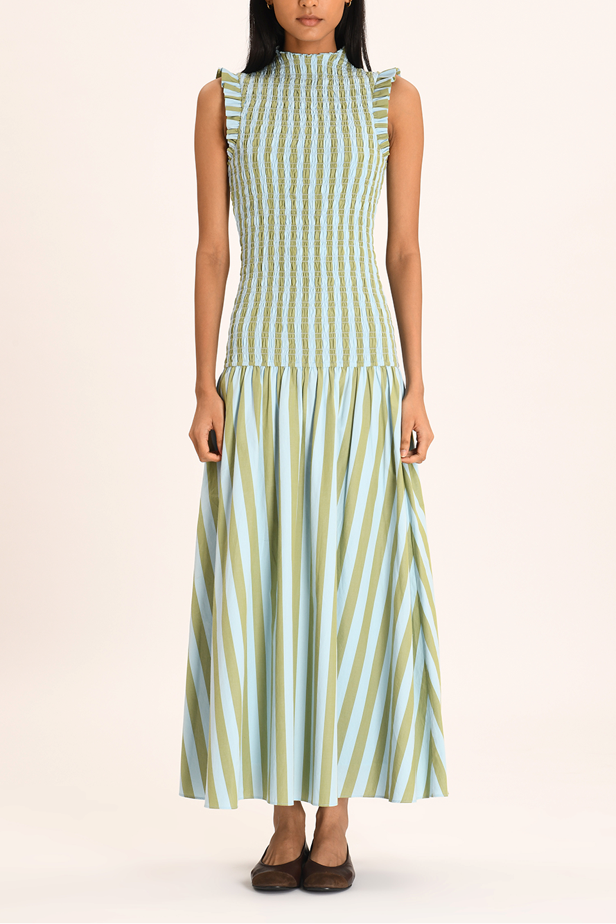 Women's Green Maxi Dress | Elegant Evening & Wedding Guest Dress