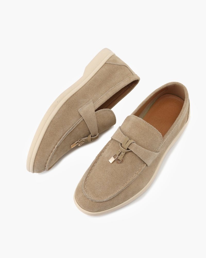 Women's Suede Loafers | Slip-On Flat Casual Everyday Shoes