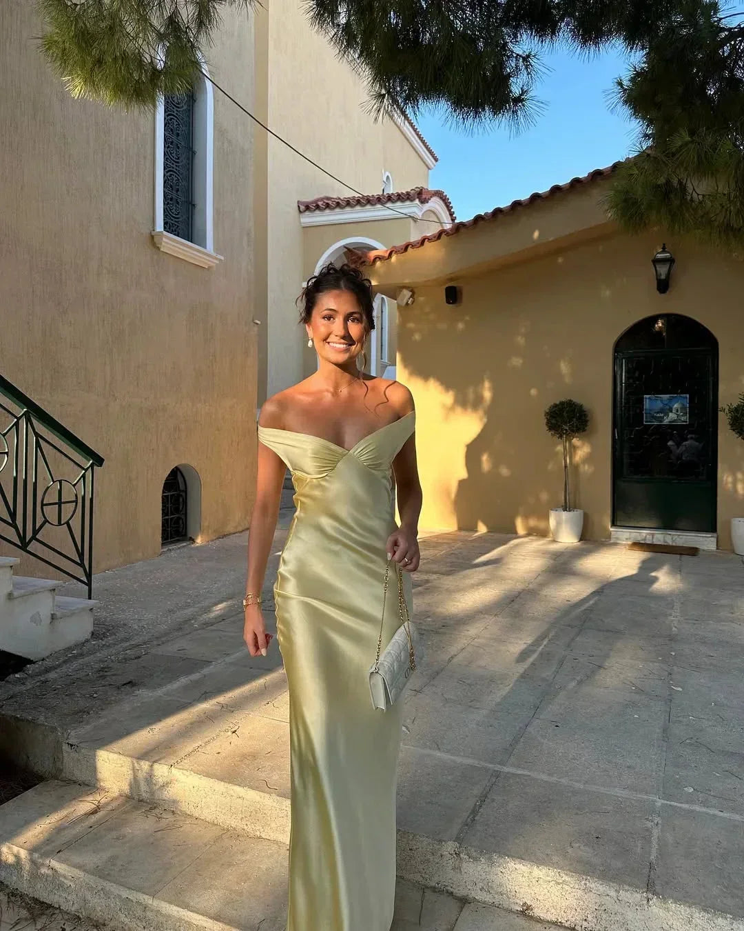 Women's Off Shoulder Sweetheart Neck Fitted Mermaid Maxi Evening Dress Formal Gala