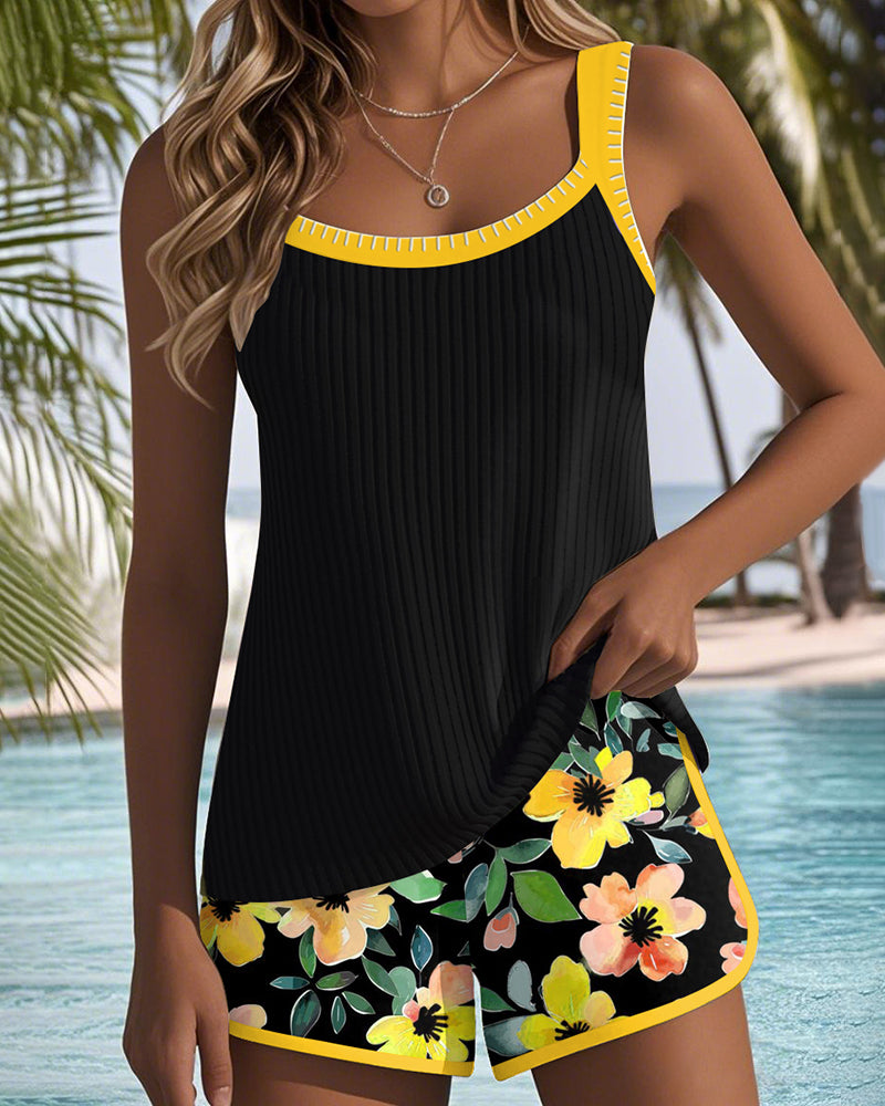 Women's Tummy Control Tankini Set | Flattering Two-Piece Swimwear