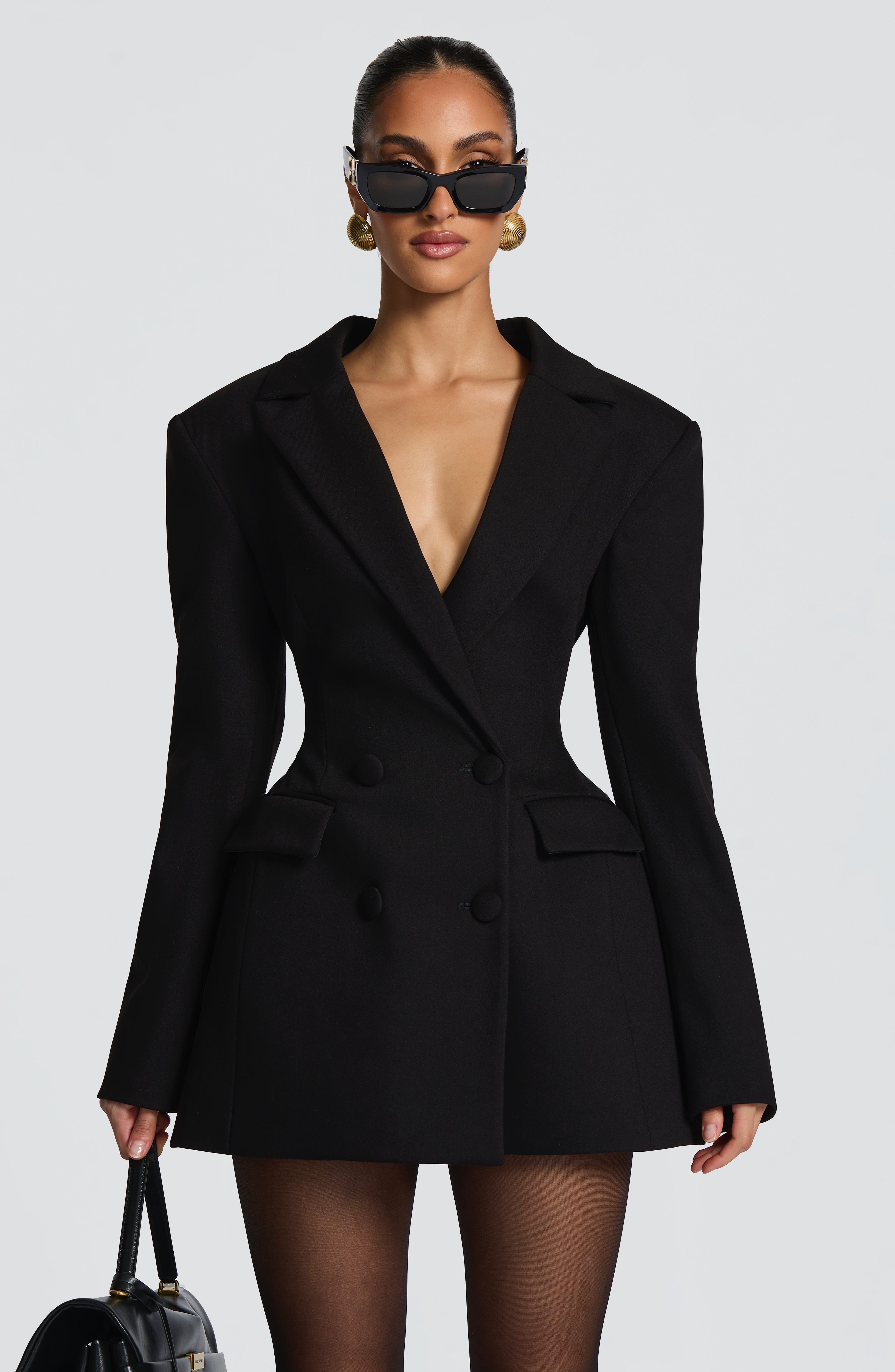 Women's blazer mini dress - lifestyle view