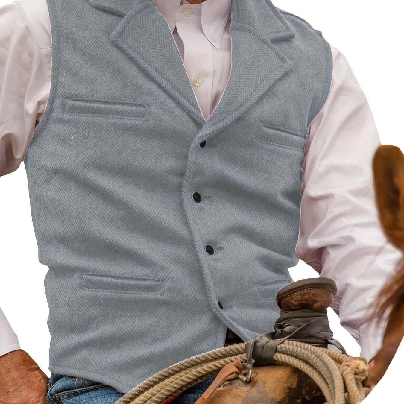 Men's Heritage Herringbone Vest