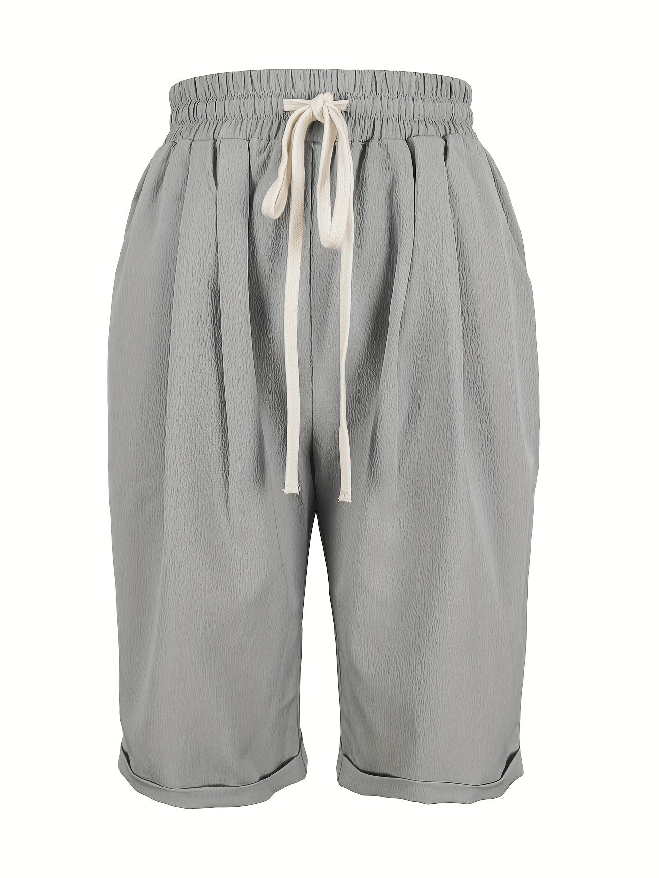 womens relaxed fit capri pants | casual cropped trousers - alternate view