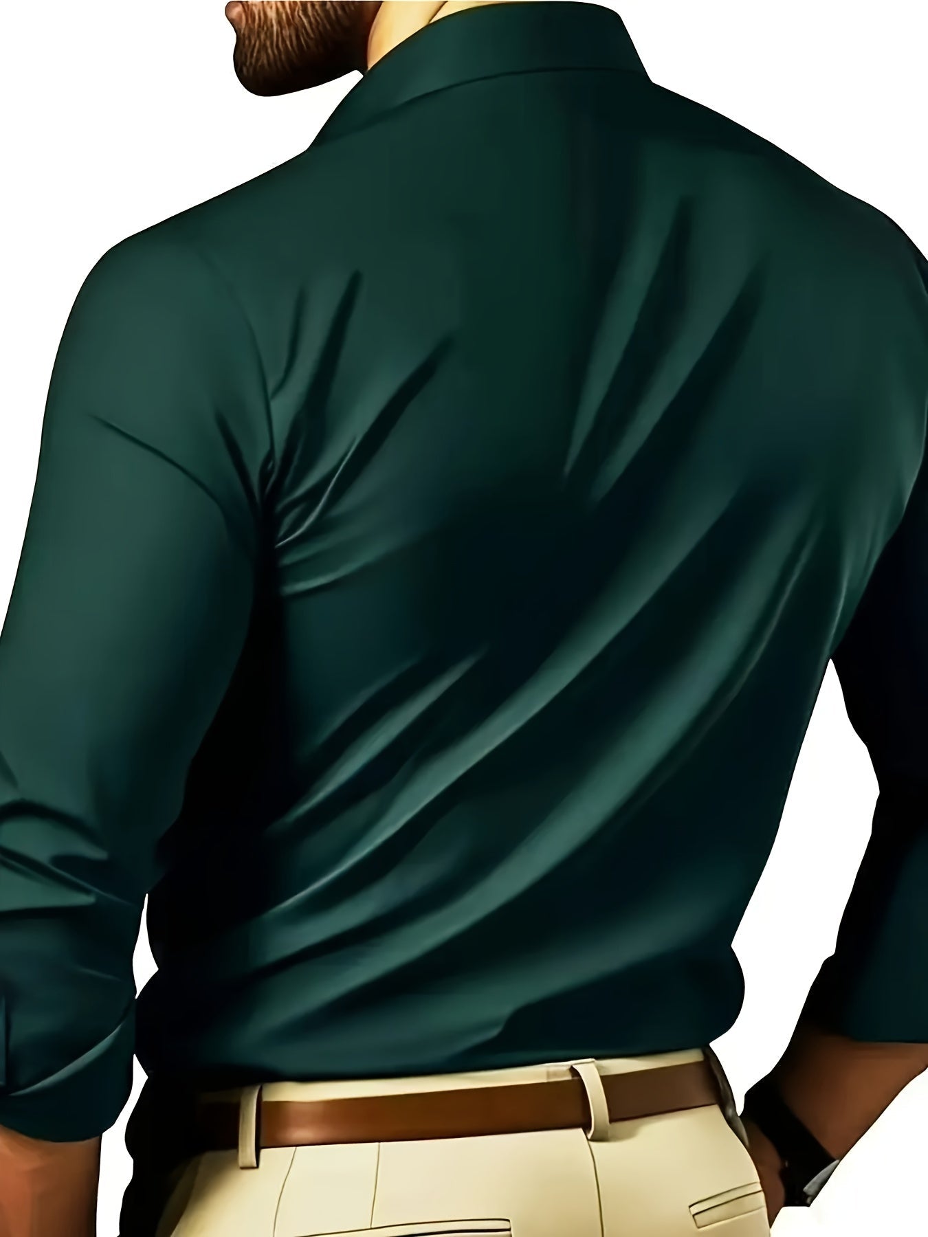 Men's Slim-Fit Dress Shirt | Button-Up Formal Shirt