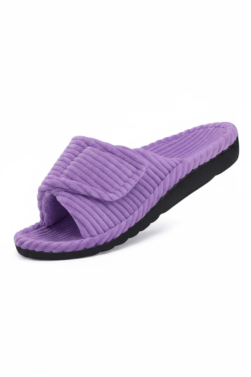 Women's Adjustable Open Toe EVA Slippers | Cushioned Indoor Flat