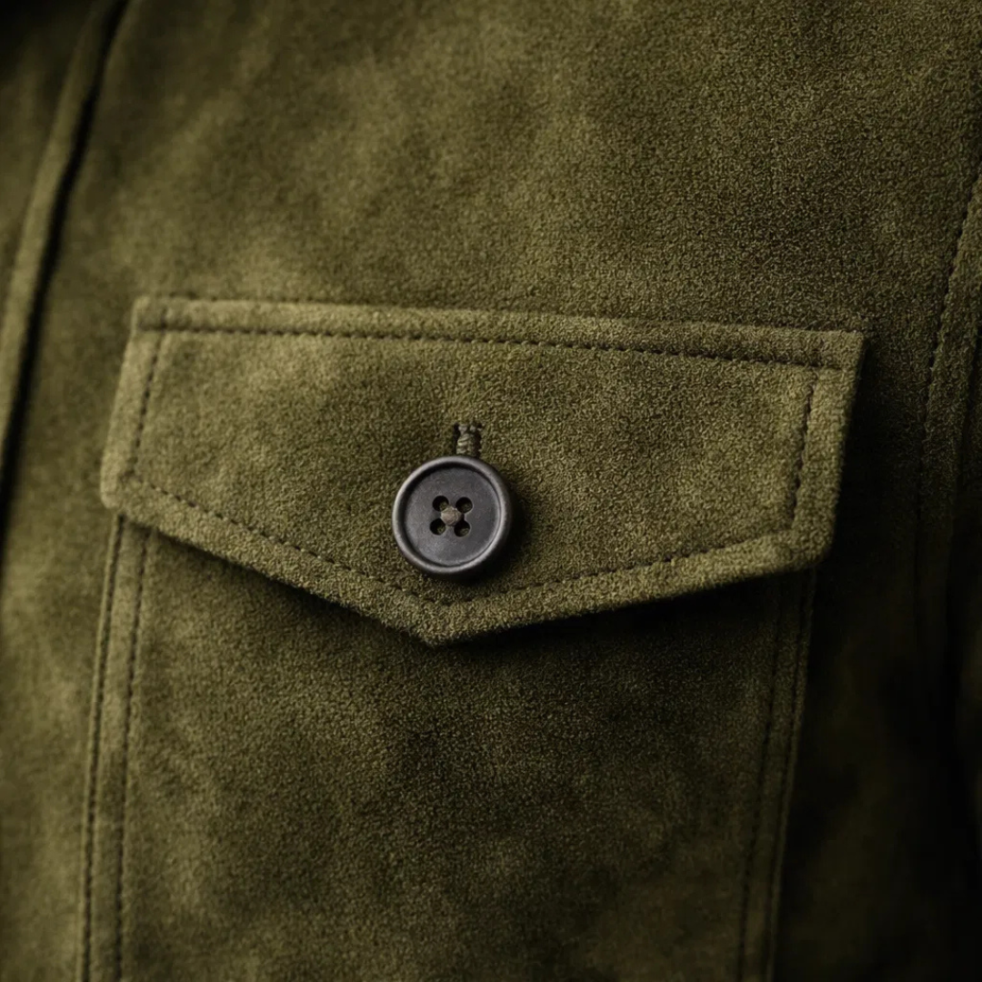 Men's Classic Pocket Suede Jacket