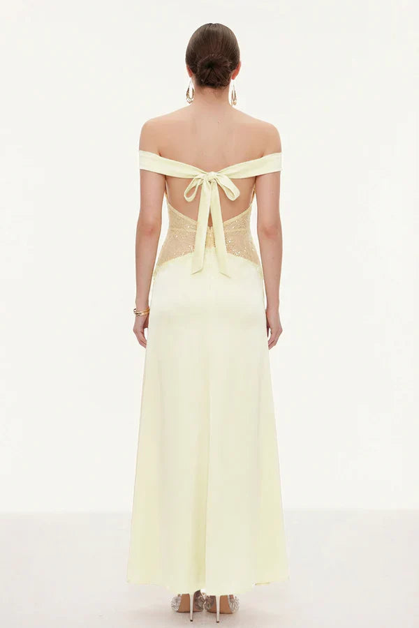 Women's Lace Trim Maxi Dress | Sleeveless Elegant Evening Gown