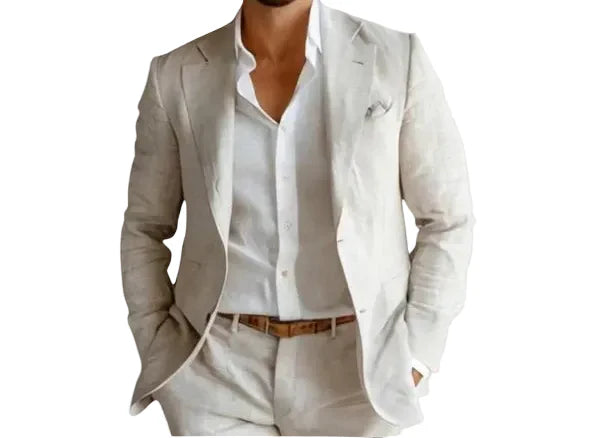 Men's Linen Summer Blazer | Lightweight Structured Jacket