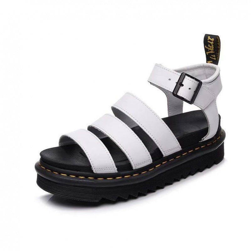 Women's Strappy Platform Sandals | Cushioned Thick Sole Summer